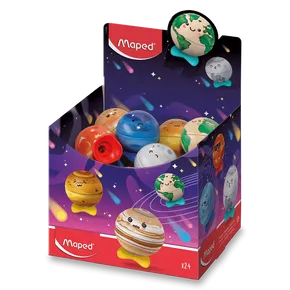 Maped Planet Bleistiftspitzer – 1 Loch, verschiedene Motive